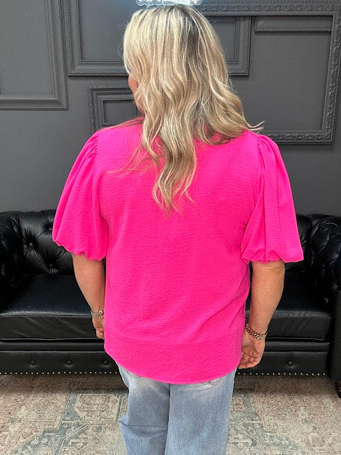 curvy blouse women, puff sleeve blouse plus size, pintuck blouse, tie neck blouse women, boutique curvy tops, dressy casual plus size tops, flowy plus blouse