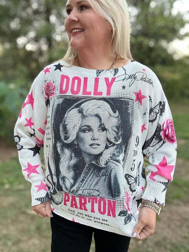 Dolly Parton Graphic Long Sleeve Top