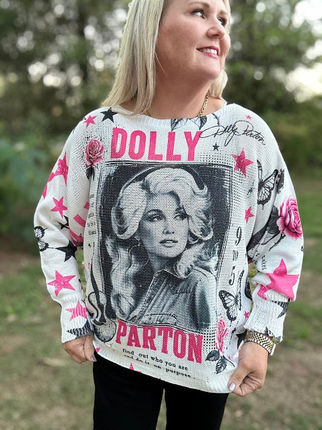 Dolly Parton Graphic Long Sleeve Top