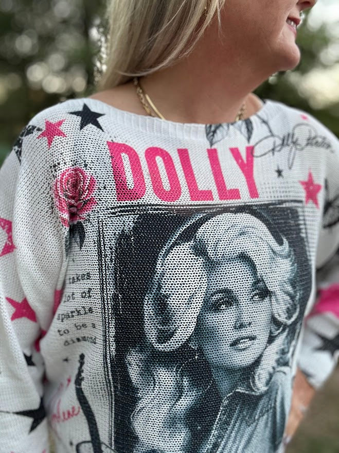 Dolly Parton Graphic Long Sleeve Top