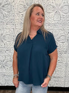 Essential Air Flow V-Neck Blouse