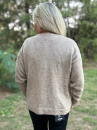 Floral Applique Soft Knit Sweater