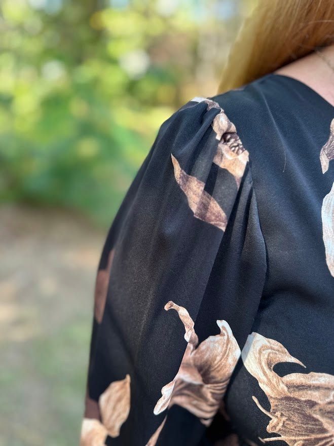 Floral Smocked Waist Maxi Dress