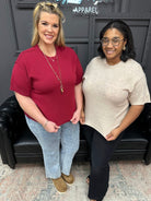 curvy sweater top, plus size sweater, short sleeve sweater, curvy knit top, women’s curvy tops, boutique curvy clothing, Gypsy River Apparel