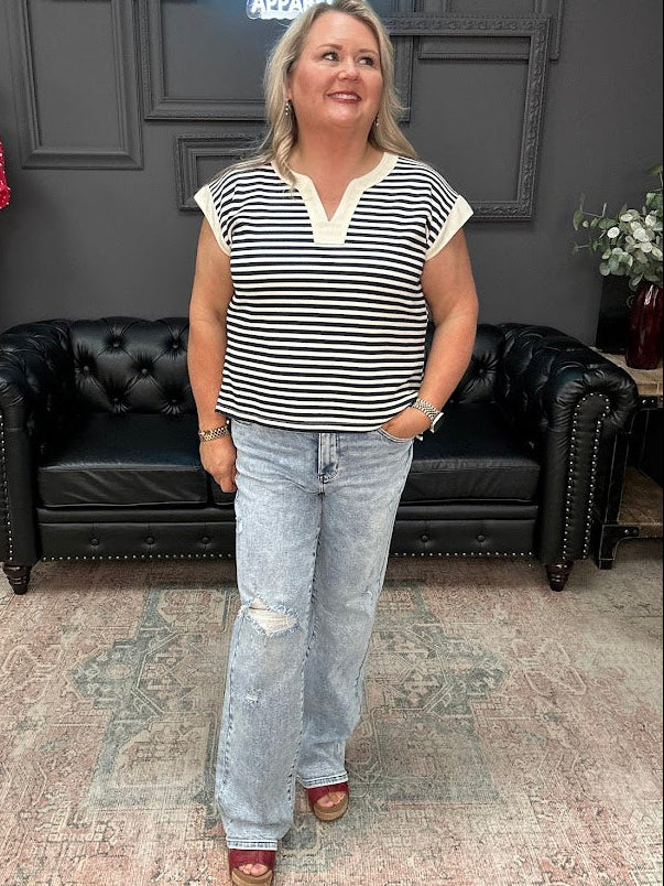 judy blue distressed jeans, high waist straight leg jeans, mineral wash denim women, vintage straight jeans, edgy boutique denim, women’s stretch jeans