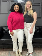 Judy Blue jeans, white ankle jeans, high rise jeans, tummy control jeans, women’s straight leg jeans, boutique denim, Gypsy River Apparel