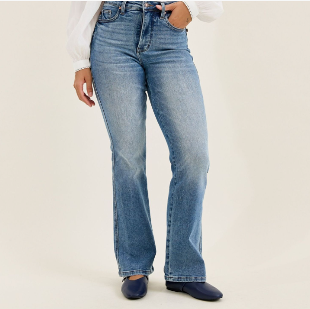 Judy Blue High Waist Tummy Control Daisy Bootcut Jeans – Multi Inseam