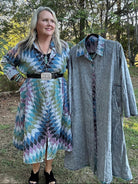 Kaleidoscope Reversible Printed Trench Dress