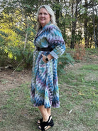 Kaleidoscope Reversible Printed Trench Dress