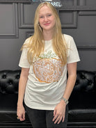 pumpkin graphic tee, fall t-shirt, lace pumpkin shirt, boutique fall tee, autumn graphic tee, lightweight t-shirt, neutral fall top, soft cotton tee, women’s fall fashion, cozy fall outfit