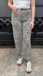 leopard print pants, crop pants, boutique trousers, animal print bottoms, pull-on pants, elastic waist pants, women’s fall fashion, casual dress pants, leopard crop trousers, trendy boutique style