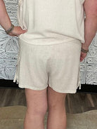 Linen Blend Cargo Pocket Shorts