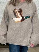 Mallard Duck Graphic Cozy Knit Sweater