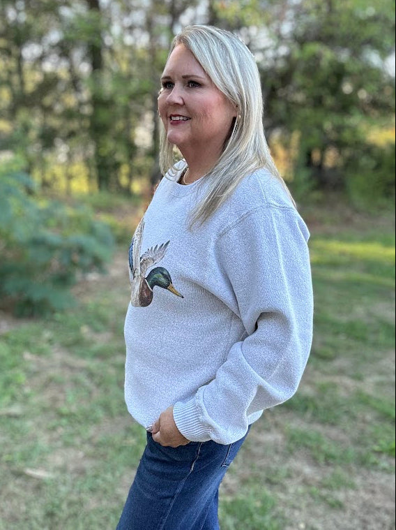 Mallard Duck Graphic Sweatshirt