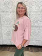 Mallard Duck Patchwork Dolman Sleeve Knit Top