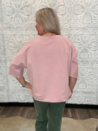 Mallard Duck Patchwork Dolman Sleeve Knit Top