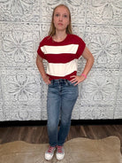 Mid-Rise Straight Ankle Jeans with Twist Pocket Detail