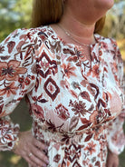 Mosaic Tiered Maxi Dress