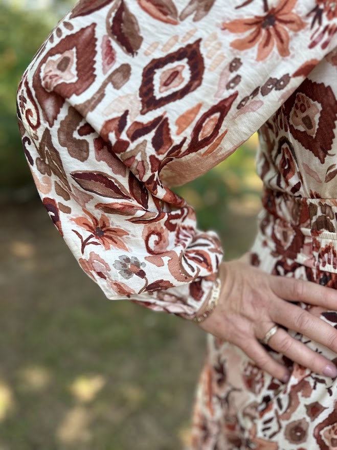 Mosaic Tiered Maxi Dress