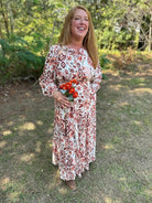 Mosaic Tiered Maxi Dress