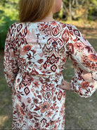 Mosaic Tiered Maxi Dress