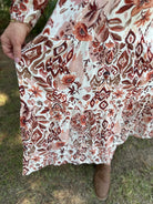 Mosaic Tiered Maxi Dress