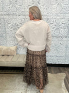 Oatmeal Gold Button Cardigan