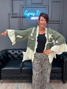 Olive Celestial Patchwork Jacket