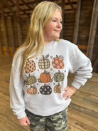 Painted Pumpkin Graphic Sweatshirt