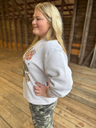 Painted Pumpkin Graphic Sweatshirt