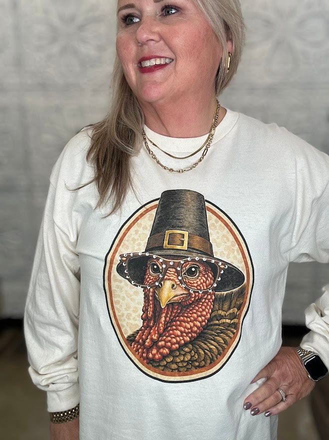 Pilgrim Turkey Graphic Long Sleeve Tee