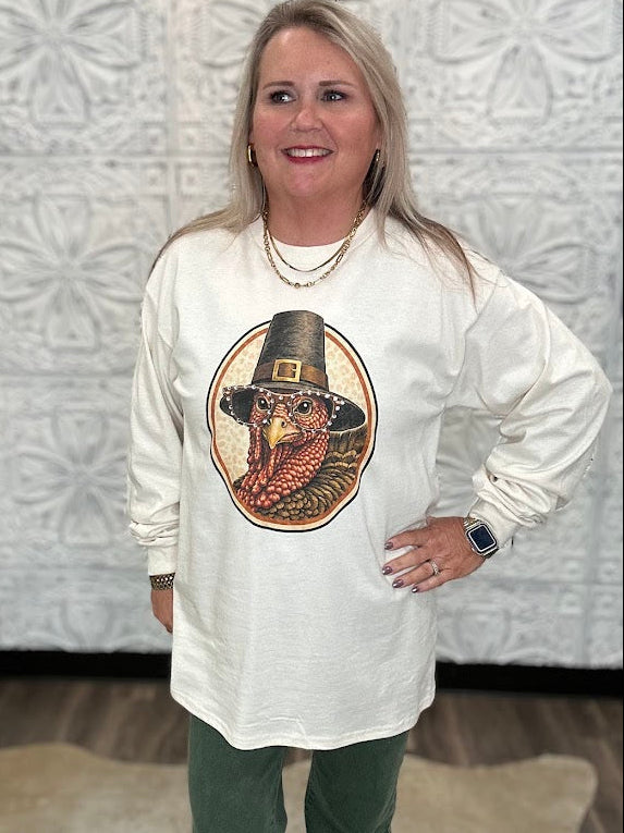 Pilgrim Turkey Graphic Long Sleeve Tee