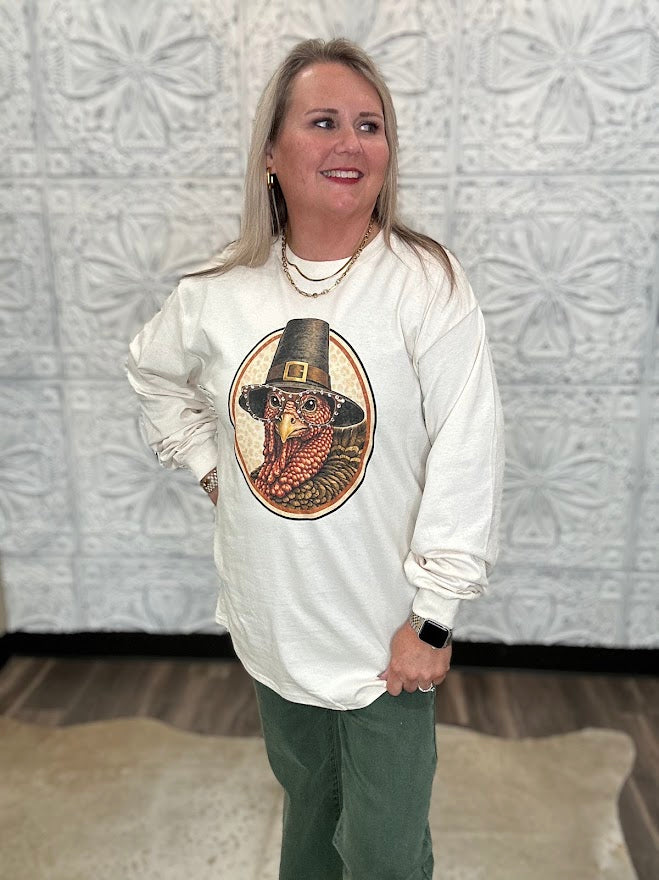 Pilgrim Turkey Graphic Long Sleeve Tee