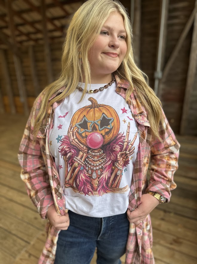Pumpkin Head Skeleton T-Shirt