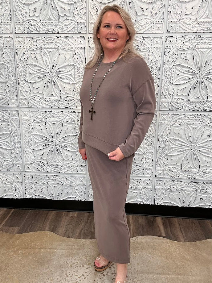 Soft Modal 2-Piece Tank Dress & Long Sleeve Top Set