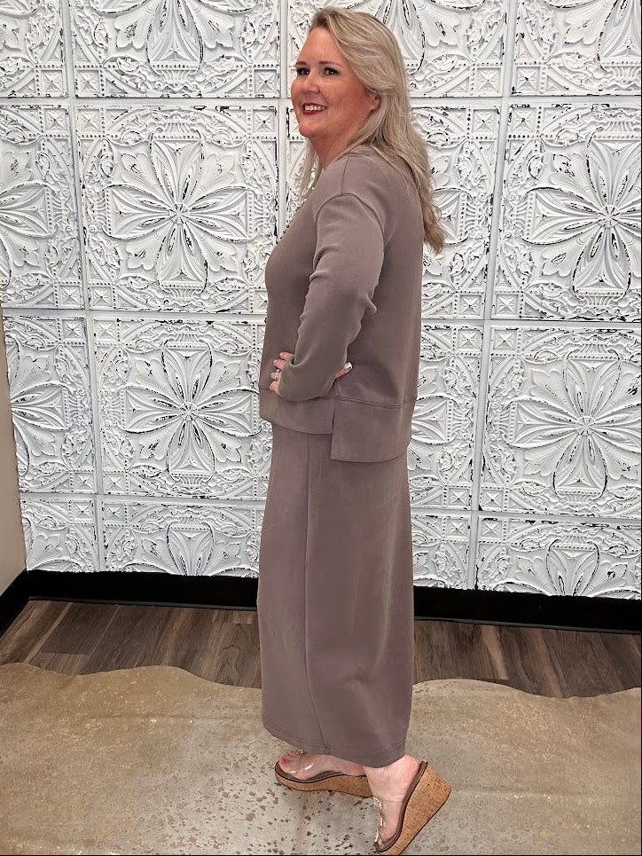 Soft Modal 2-Piece Tank Dress & Long Sleeve Top Set