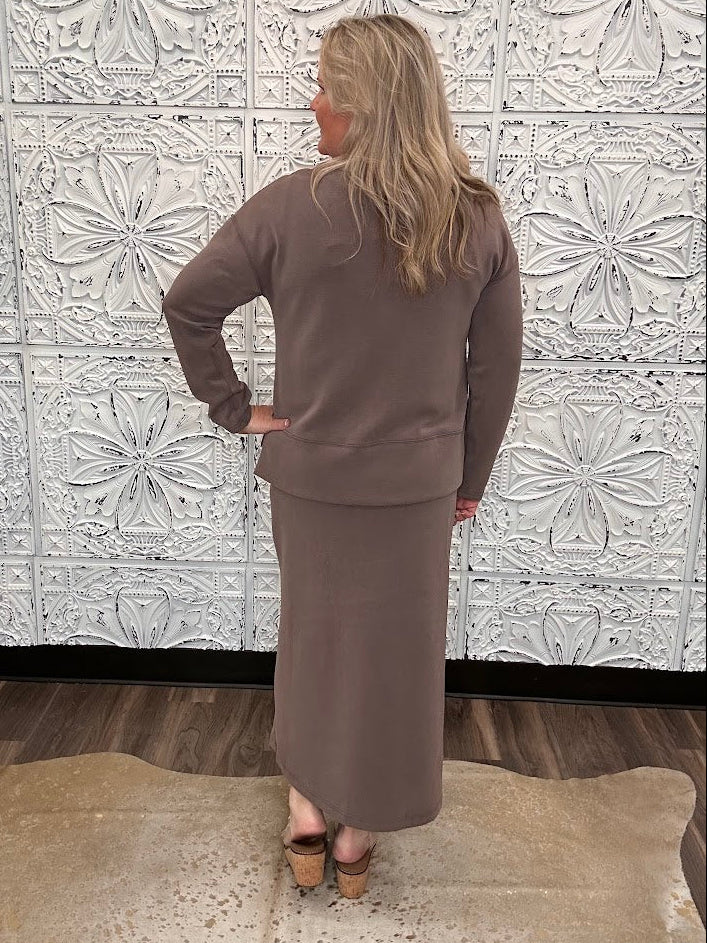 Soft Modal 2-Piece Tank Dress & Long Sleeve Top Set