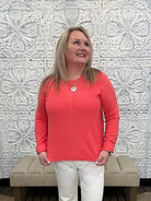 Textured Long Sleeve Crew Neck Sweater