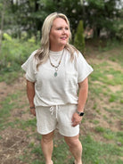 Textured Relaxed Fit Pocket Tee