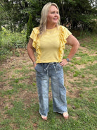 Trendy Wide Leg Drawstring Pants