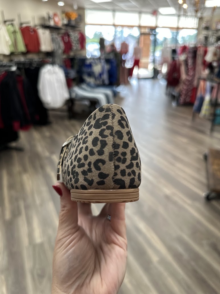Very G Samantha Leopard Mary Jane Flat
