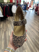 Very G Samantha Leopard Mary Jane Flat