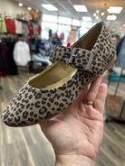Very G Samantha Leopard Mary Jane Flat