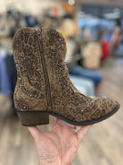 Very G Shay Leopard Print Studded Western Boots