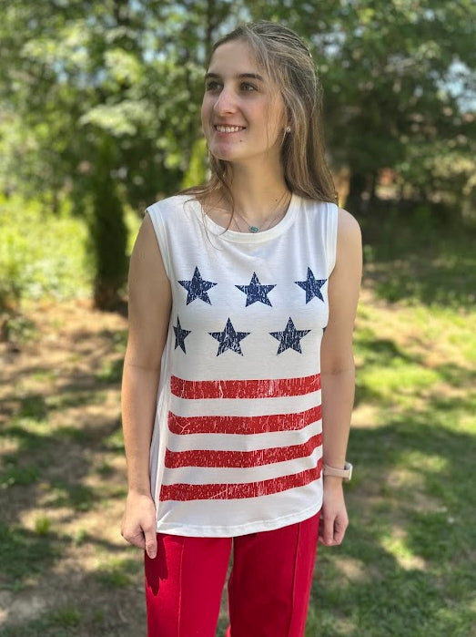 Vintage Stars and Stripes Tank