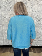 Washed Cotton Boxy Sweater