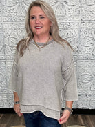 Washed Cotton Boxy Sweater